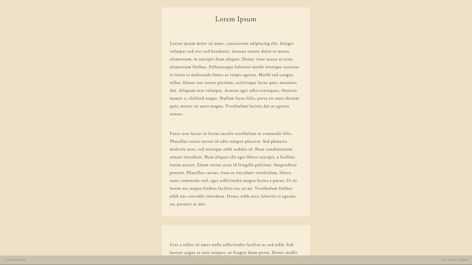 Manuscrito page view showing centered manuscript pages